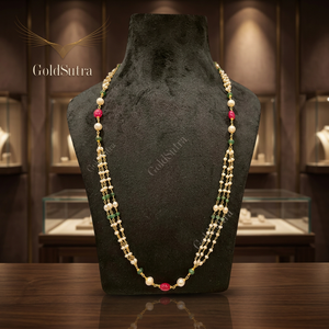 Pendientes de perlas de oro de 22k para boda con engaste de garra y perla de imitación - Product Image 3