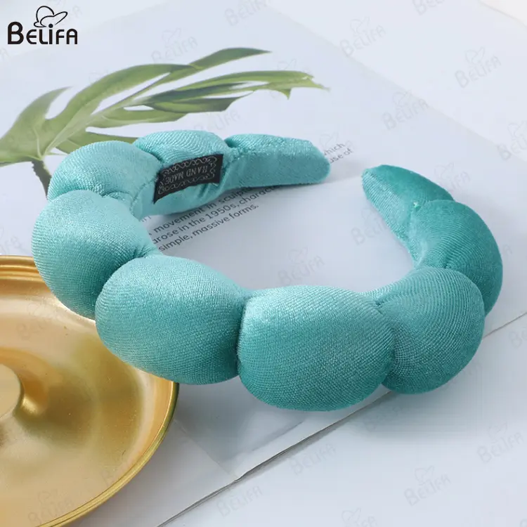 Mới Tùy Chỉnh Twist Bọt Biển Tóc Headbands Spa Hairbands Cho Phụ Nữ Vải Ban Nhạc Đầu Cho Da Mặt Trang Điểm Tóc Hoop