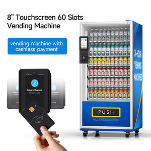 Máquina Expendedora de 8 Pulgadas con Pantalla Táctil, 60 Ranuras, Refrigeración, SDK, Monedas/QR, para Dulces y Refrigerios, Operada con Monedas - Product Image 2