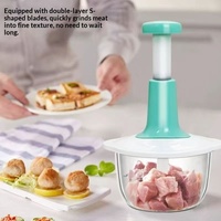 Handmatige multifunctionele keukenhulp: vleesmolen, groentesnijder, voor vlees, peper, knoflook.