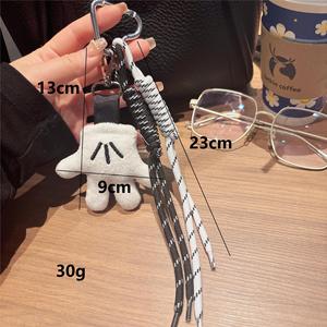 HECION Porte-clés en peluche de vison Patte de chat, jouet en peluche animal mignon, breloque pour sac, couple mignon, porte-clés de voiture, breloque de sac à dos - Product Image 6