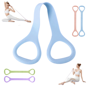 Chuyên nghiệp 8 hình Silicone kháng tập thể dục ban nhạc trên cơ thể Toning vật lý trị liệu tập luyện tại nhà thiết bị - Product Image 1