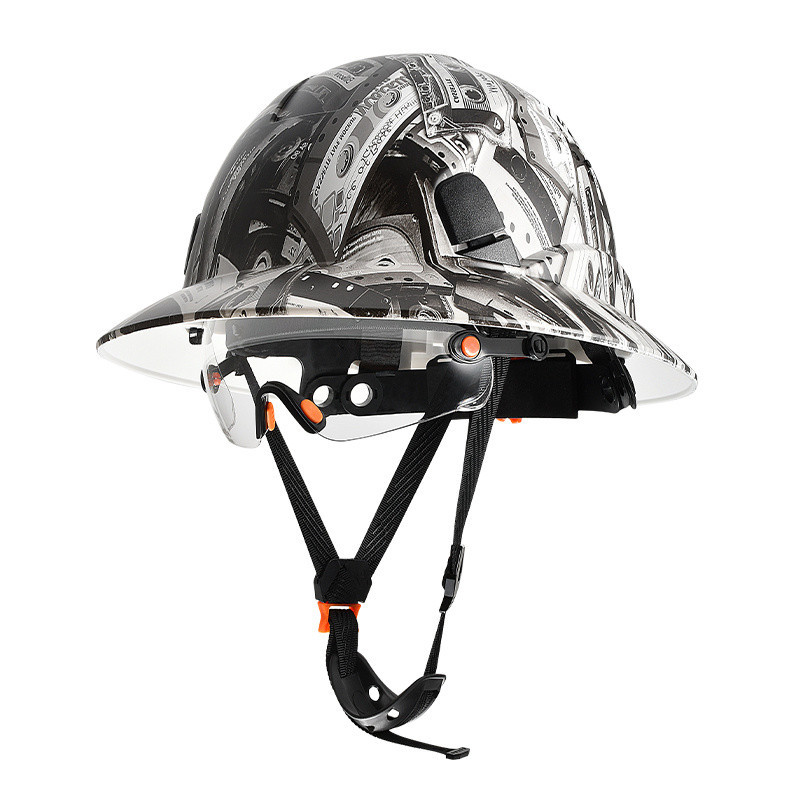 Chapeau américain de modèle de bande + miroir intérieur transparent