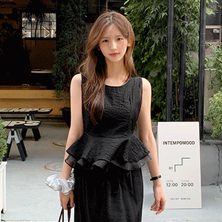 Elisha Peplum Chiffon Nasi Blouse for Women Waist Reduction & Date Look with Lining Order Rush