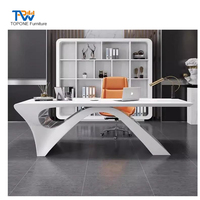 Mobilier de bureau Bureau de direction Table d'ordinateur moderne en forme de L Bureau bon marché