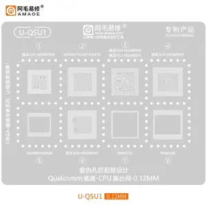 Amaoe U-QSU 1-5 BGA Reballing Solder Template Stencil pour Qualcomm Snapdragon SM8450/SM8350/SM6225/SM8150/<span class=keywords><strong>SDM636</strong></span> RAM496 RAM556 - Product Image 6