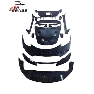PD Style FRP/CF pare-chocs avant jupe latérale aileron de lèvre arrière Kits de carrosserie de garde-boue lifting pour Porsche <span class=keywords><strong>718</strong></span> Cayman Boxster 2016 - <span class=keywords><strong>2018</strong></span> - Product Image 1