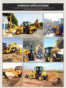 รถแบคโฮ4x4รถขุดดินรถแบคโฮรถขุดดินขนาดเล็กรถตักดินดีเซลใหม่ - Product Image 3