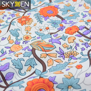 Guangzhou skygen usine pas cher calico en gros mens chemise imprimée 100% coton mousseline tissu - Product Image 4