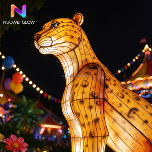 โคมไฟรูปเสือชีตาห์ ธีมซาฟารีแอฟริกัน สำหรับ<span class=keywords><strong>สวน</strong></span><span class=keywords><strong>สัตว์</strong></span> งานเทศกาลแสงสว่าง <span class=keywords><strong>สวน</strong></span>สนุก <span class=keywords><strong>สวน</strong></span>พฤกษศาสตร์ และทัวร์กลางคืน - Product Image 3