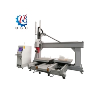 Table en aluminium Imprimante 3D et sculpture Fibre Bateau Die Mold 3D et fraisage 5 Axis CNC Router carving router machine 5 Axis