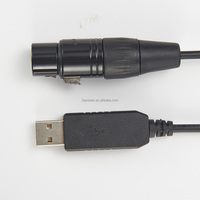 Pabrik Disesuaikan Tinggi Kompatibel RS232 USB A To XLR 3PIN Kabel Perempuan