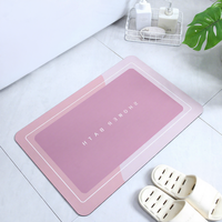 Tapis de salle de bain modernes Muyu en silicone, absorbants, antidérapants, super absorbants, avec support en mousse à mémoire de forme et en caoutchouc, résistants aux taches