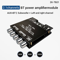 Module amplificateur de son numérique WUZHI AUDIO TB21 50W*2+100W TPA3116D2 2.1 canaux, module de son stéréo pour haut-parleurs aigus, basses et subwoofer