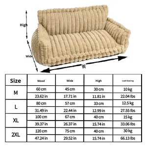 Phổ Biến Sinh Thái Thân Thiện Với Fluffy Con Chó Sofa Giường Có Thể Tháo Rời Cũng Có Thể Giặt Phù Hợp Mèo Và Biên Giới Collies Cross-Biên Giới Phổ Con Chó Giường - Product Image 5