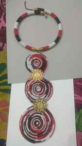 Joyería de Moda con Temática Africana Hecha a Mano con Hueso, Cuerno y Cuentas de Vidrio para Revender en Tiendas de Accesorios de Moda - Product Image 3