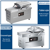 Mesin Vacuum Sealer Otomatis DZ600 Dua Ruang untuk Pengawetan Makanan Pabrik dengan Kemasan Kantong & Foil