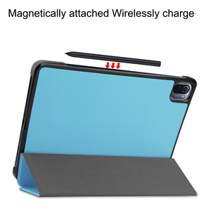 Funda Magnética Inteligente de Cuero Premium para Tablet, Compatible con <span class=keywords><strong>Xiaomi</strong></span> <span class=keywords><strong>Pad</strong></span> <span class=keywords><strong>5</strong></span> Pro 12.4 <span class=keywords><strong>2022</strong></span>, Venta Directa de Fábrica al Por Mayor - Product Image 4