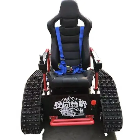 Cadeira de rodas de borracha triangular personalizada, cadeira com motor de controle remoto potência
