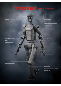 หุ่นยนต์ฮิวแมนนอยด์ Ti5 T170V2.1 42 DOF AI แบบตั้งโปรแกรมได้ ข้อต่อไฟฟ้า หุ่นยนต์สองขา สำหรับการวิจัยและพัฒนา - Product Image 3