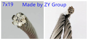 Heavy Duty PVC PU PA couvert 7x19 316 câbles à ressort en acier inoxydable fil de <span class=keywords><strong>suspension</strong></span> léger - Product Image 4