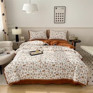 Bộ chăn ga gối cotton mềm mại, bộ chăn hè mát lạnh - Product Image 3