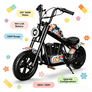 Moto électrique pour enfants en gros d'usine, mini <span class=keywords><strong>chopper</strong></span> 24V style <span class=keywords><strong>Harley</strong></span> avec pneus larges de 12 pouces, cadeau idéal pour les enfants - Product Image 6