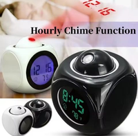 Jam Alarm Digital LCD Elektronik Mini Proyeksi Laser Meja Samping Tempat Tidur Anak - Promo Hot Sale