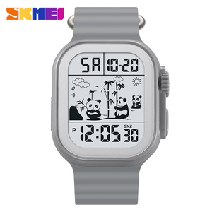 Skmei Digital Watch Men's Large Electronic Waterproof Luminous Sports <b>Timer</b> <b>With</b> Date Alarm Stopwatch Orange Strap - Product Image 5