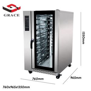 نعمة الهواء الساخن تداول فرن الفولاذ المقاوم للصدأ 10 صينية فرن تجفيف بالهواء الساخن الغاز مخبز الفرن الحراري - Product Image 5