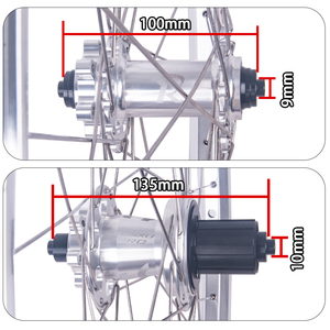Jeu de roues de VTT en alliage RUJIXU, 12 griffes, 720 clics, frein à disque haute résistance, compatible clincher/tubeless - Product Image 3