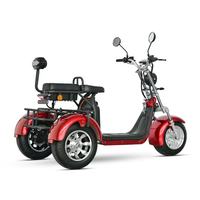 Elektrikli Kargo Üç Tekerlekli Bisikletleri Damperli Kasalı Motorlu Üç Tekerlekli Bisiklet Yetişkinler İçin Elektrikli Üç Tekerlekli Bisikletler Üç Tekerlekli Citycoco Chopper Scooterlar