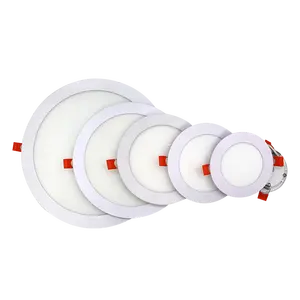 Plafonnier LED ultramince encastrable au plafond rond, lampe de 9 pouces, approuvé CE ROHS,, 24w