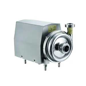 Sanitary Stainless Steel 90 Degree Outlet SS304 Centrifugal Pump With Discharge Valve