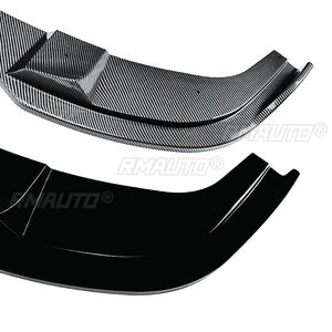 <b>For</b> Bmw E60 5 Series 2004-2010 M Sport Front Bumper Lip Splitter <b>Diffuser</b> Spoiler <b>Car</b> Accessary Cabon Fiber Look Glossy Black - Product Image 4