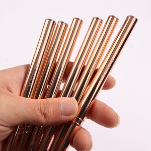 Pinceau à ongles en acrylique 100% Kolinsky, taille 16, manche or rose, pinceau à poudre à bord cranté, logo personnalisé - Product Image 3