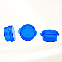 Contenants cosmétiques en plastique PP 1g 3g 5g 10g avec couvercle à charnière, petits pots vides miniatures à rabat