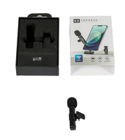 K9 Mini micro portable sans fil Lavalier Microphone LED pour Android IOS Omni-directionnel Live Broadcast Studio Utilisation Type C