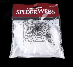 Halloween decoration Room Haunted house Scary Spider web silk 20 grams of spider cotton