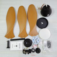 Ventilateur de plafond silencieux pour maison intelligente Moteur à courant continu 5 vitesses 48 pouces pales ABS Ventilateur de plafond à lustre Wifi avec lumières