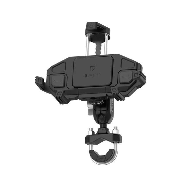 Wholesale SMNU Waterproof Anti-Vibration Motorcycle Phone Mount Self-Anti-Theft Wired/Wireless Charging Universal for Phones
