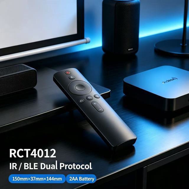 JCXK 12 Keys 2.4G Wireless Voice Activated TV Remote, Universal Smart TV Replacement Remote for Modern Living Room