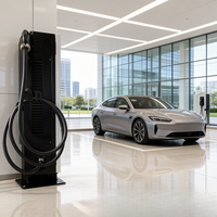 Estación de Carga Comercial para Vehículos Eléctricos 60kW CCS2+Tipo2 Estándar OCPP 1.6J Solución de Estacionamiento para Flotas con Conector Dual Jinghu TA-DC+AC-DD-B