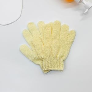 Fabrieksprijs Aangepast Logo Vijf Vingers Nylon Bad Douche Handschoen Badmat Spa Lichaamsreiniging Exfoliërende Badhandschoenen - Product Image 3