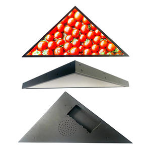 Écran LCD triangulaire de 18,6 pouces de forme spéciale pour intérieur avec animation et SDK pour mur vidéo et publicité TV dans les restaurants - Product Image 1