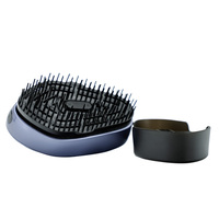 JAMOOZ Ergonomischer Kopfmassagegerät mit Aufbewahrungsbasis, Elektrische Kopfhautpflegebürste mit Vibration, Rotlicht & Dampffunktion