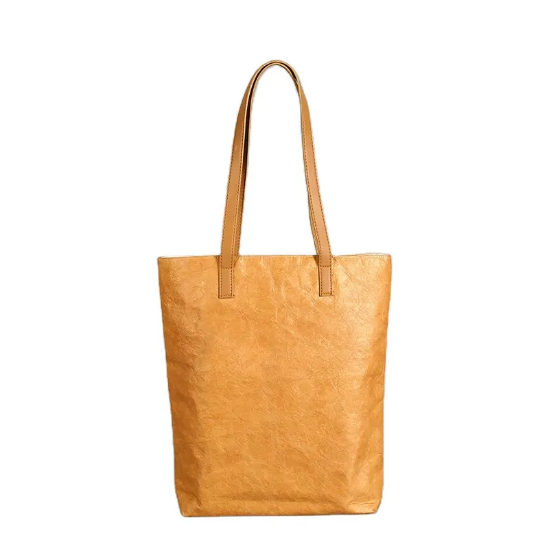 Individuelle wasserdichte Einkaufstaschen braun Dupont-Papier Tyvek-Taschen tragbare umweltfreundliche recycelbare Handtasche