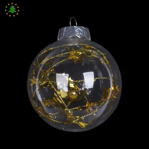 Ball Ornament Jintai Factory Supply High Quality New Design Clear Plastic Ball Christmas Ornament