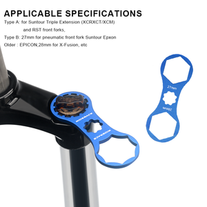 RIDERACE Alat Perbaikan Garpu Depan Sepeda para SR <span class=keywords><strong>Suntour</strong></span> <span class=keywords><strong>XCR</strong></span>/XCM/XCT Sepeda Gunung Topi Garpu Suspensión Menghapus Kunci Pas - Product Image 4