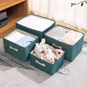 Large Capacity Foldable Linen Storage <b>Boxes</b> with Handles <b>Wardrobe</b> Storage Containers - Product Image 6